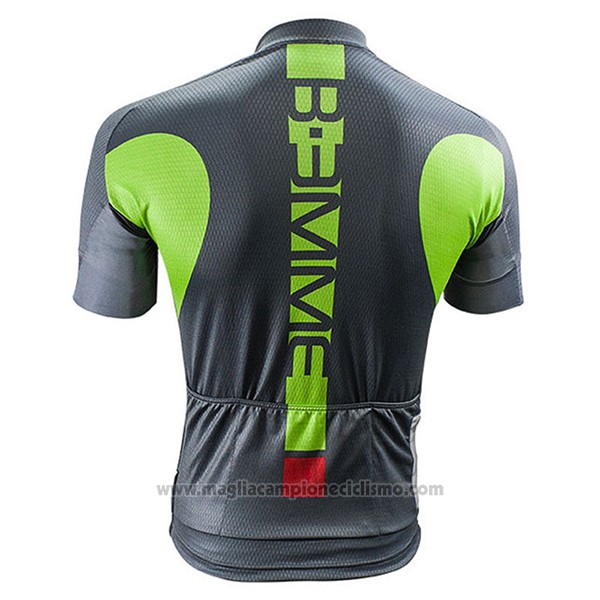 2017 Abbigliamento Ciclismo Biemme Poison Verde Manica Corta e Salopette